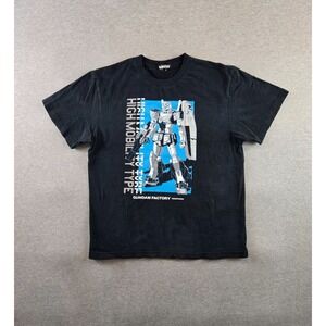 Mobile Suit‎ Gundam x MIKU T Shirt L Black 45th Anniversary Collab RX-78-2 Japan